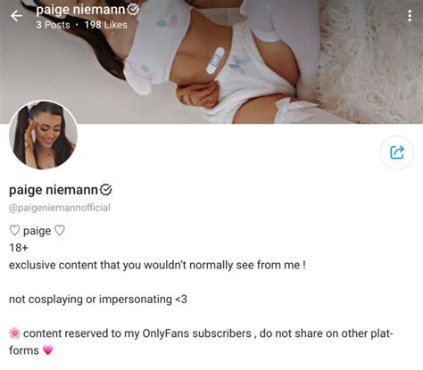 paige niemann onlyfan|OnlyFans @paigeniemannofficial